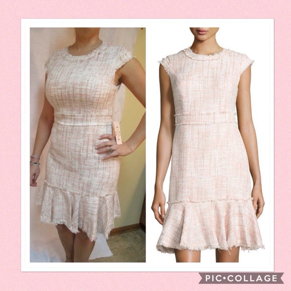 Nanette Lepore Dresses & Skirts - NANETTE LEPORE Boucle Frayed Shift Dress NWT sz 8-12-14