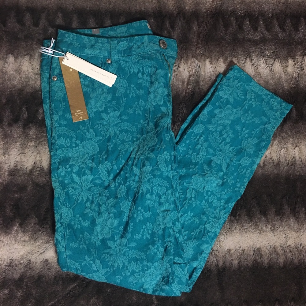 Tropic green skinny jeans