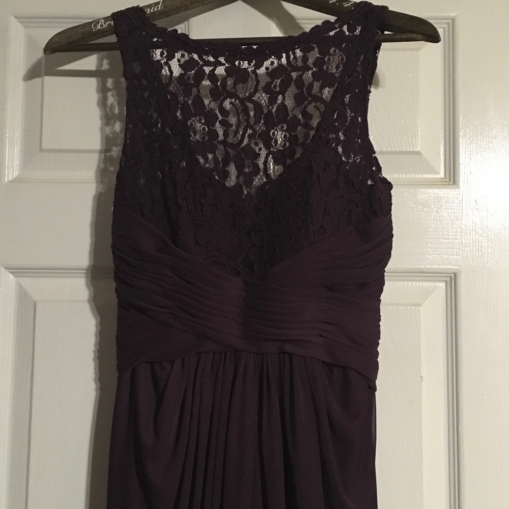 Eggplant bridesmaid dress