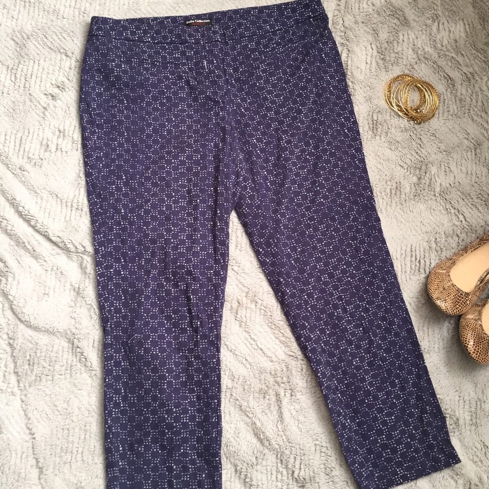 Print Crop Jeans