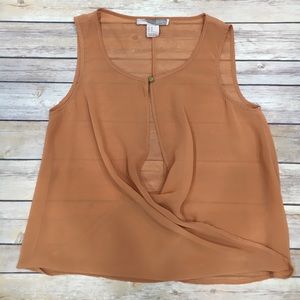 Flowy neutral color blouse from Forever 21