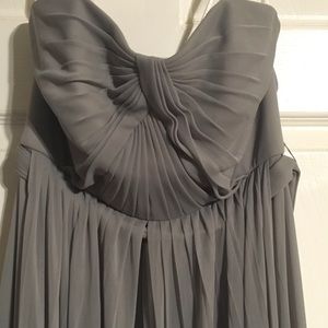 Gray/silver bridesmaid dress