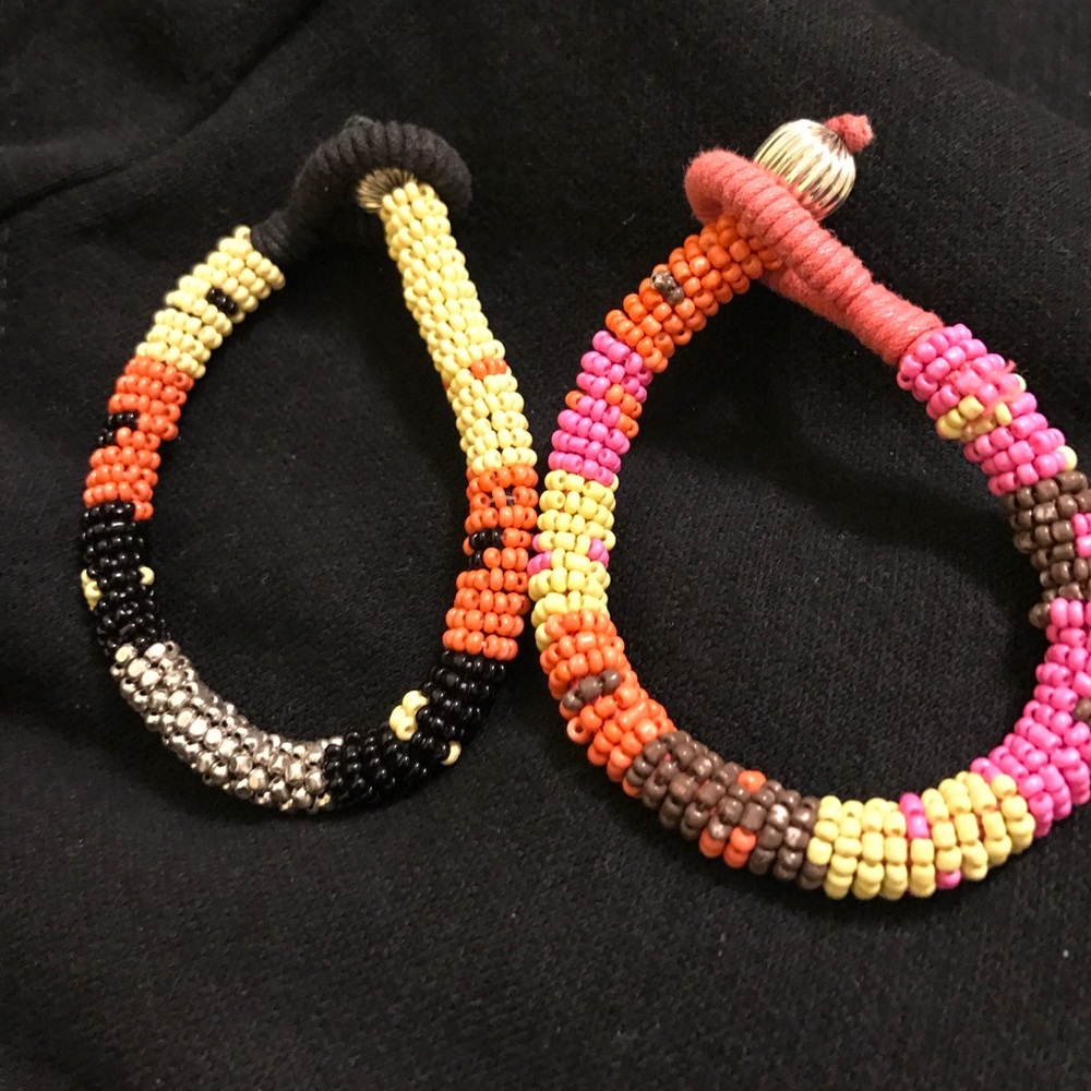 Chunky beaded bracelets