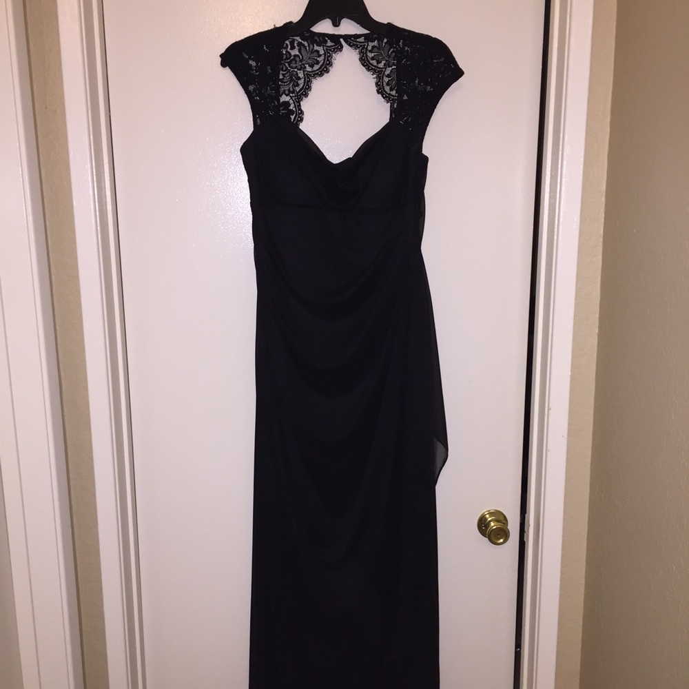 Black Lace Ball Gown