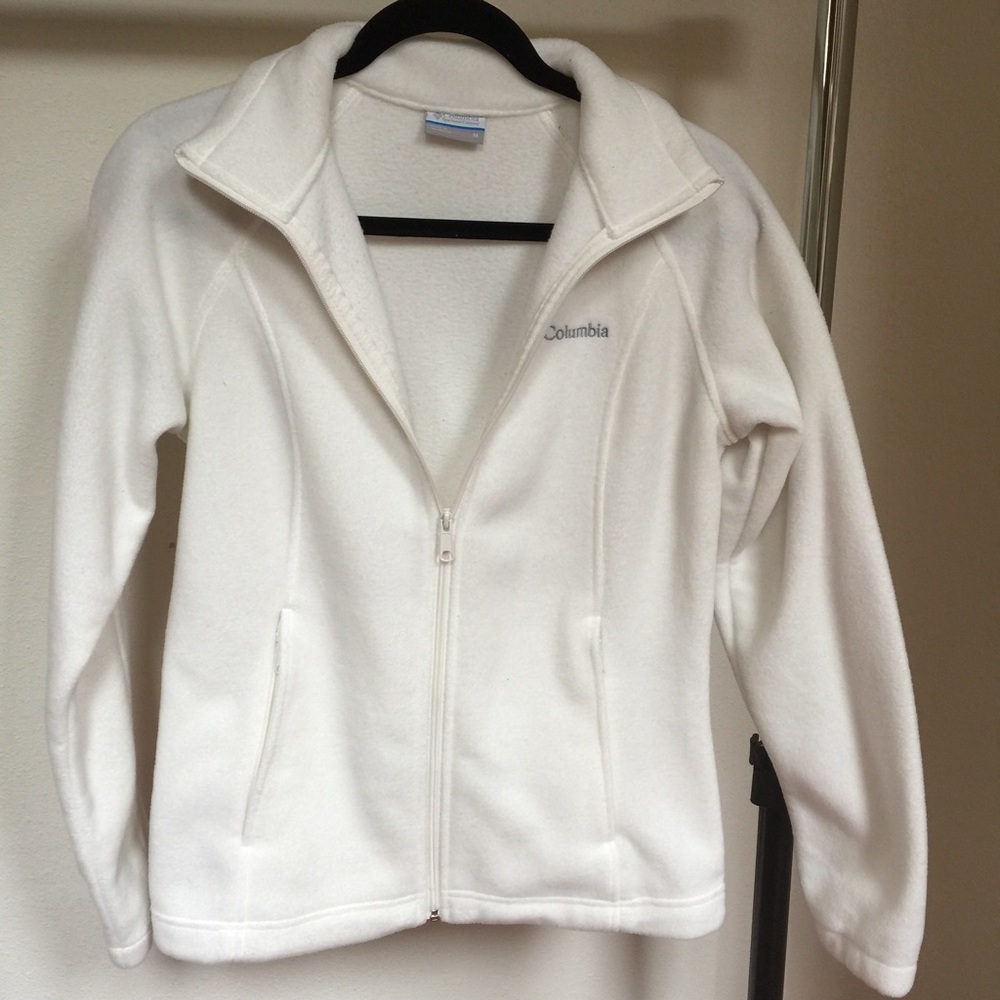White columbia fleece zip up