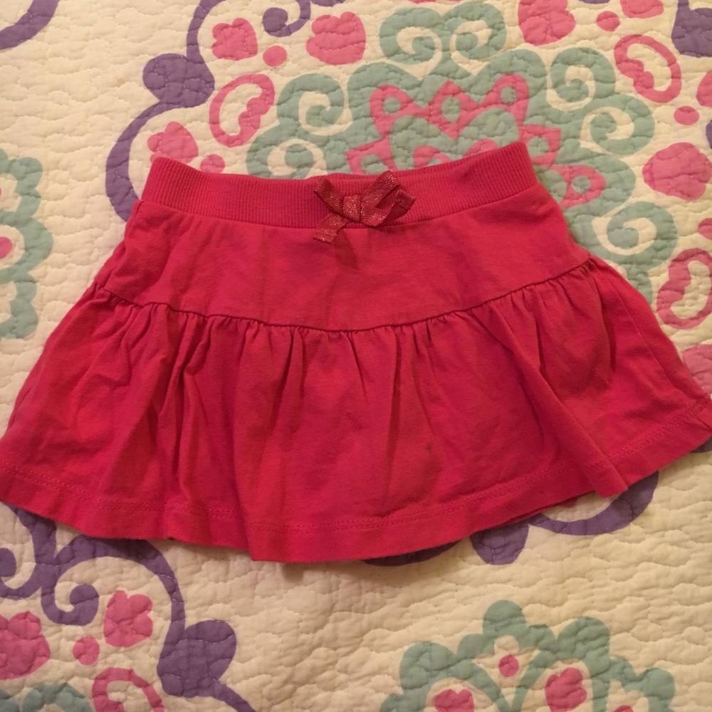 Pink skirt with attached shorts