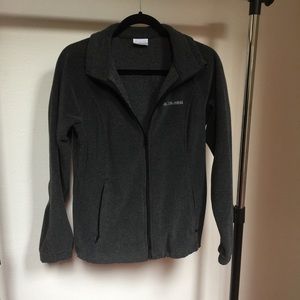 Charcoal fleece zip up
