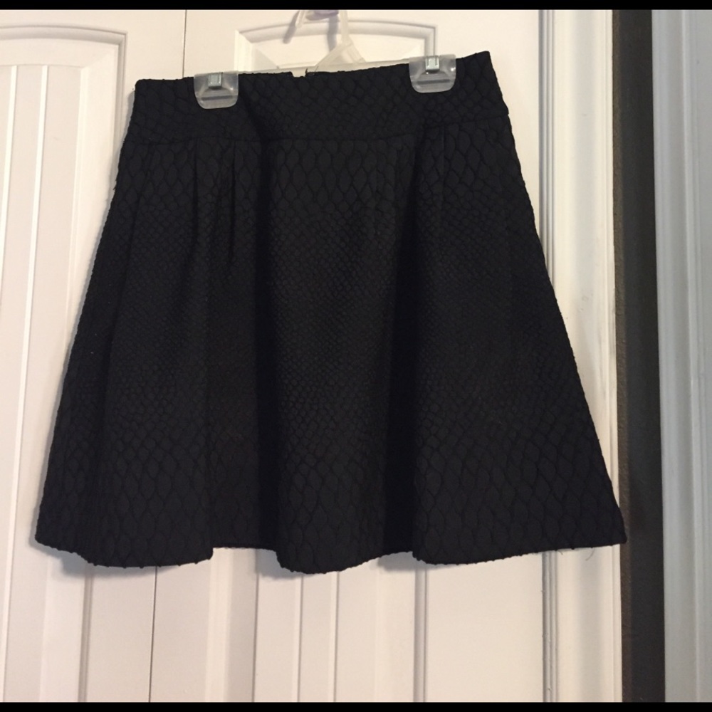 Jennifer Lopez Black Polyester Skirt