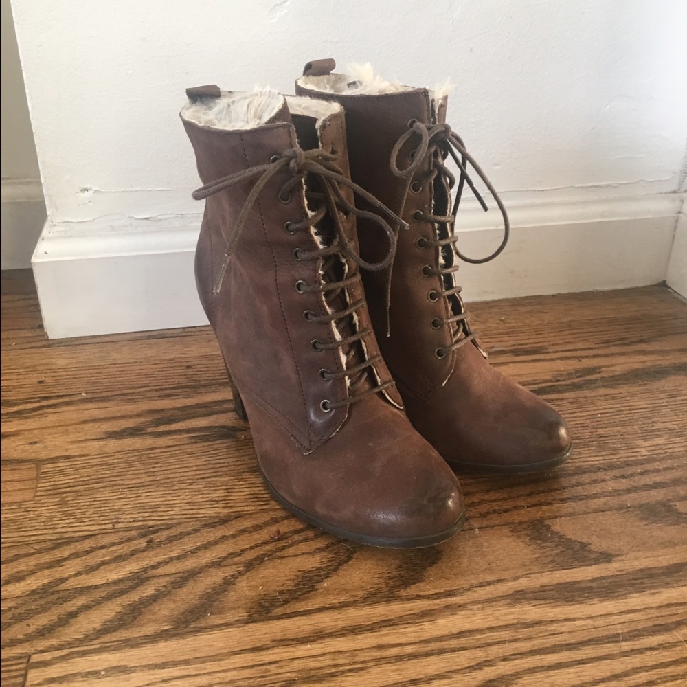 Nordstoms boutique 9 lace up boots