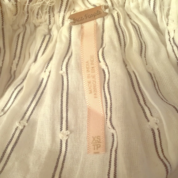 Free People vertical striped tank with rope straps - Picture 3 of 3