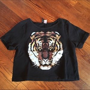 Tiger crop top