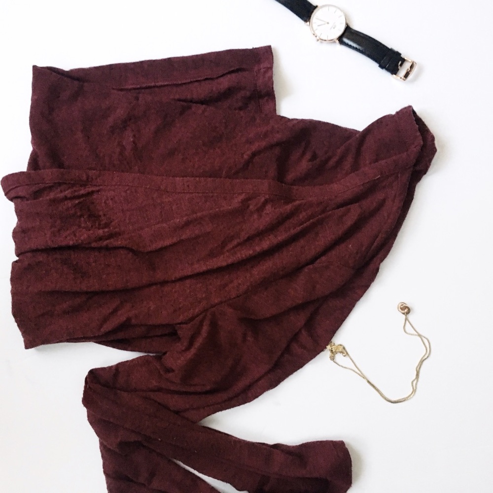 Burgundy Cardigan