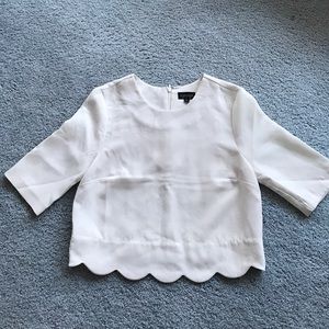 Topshop Cropped Blouse