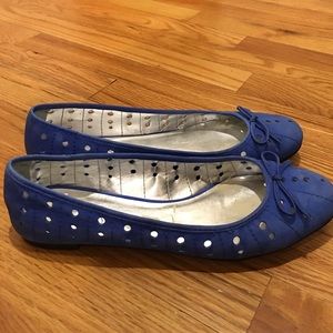 Jessica Simpson Blue Suede Flats