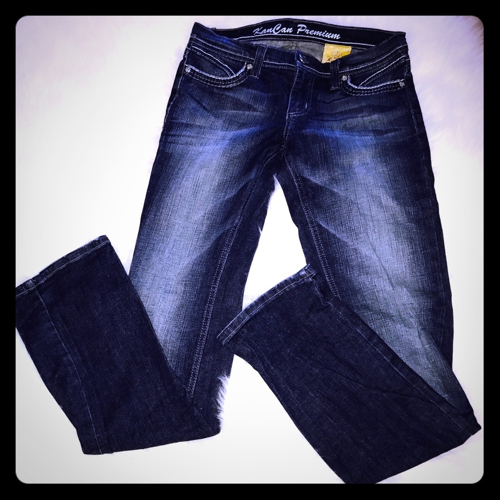 Kan Can Premium dark distressed jeans
