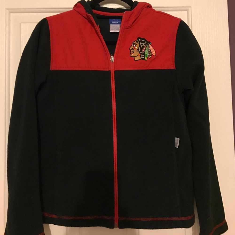 Women's small Blackhawks hooded sweatshirt