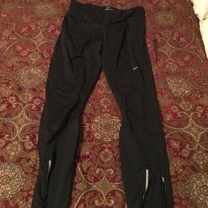 Black Nike dri fit running pants