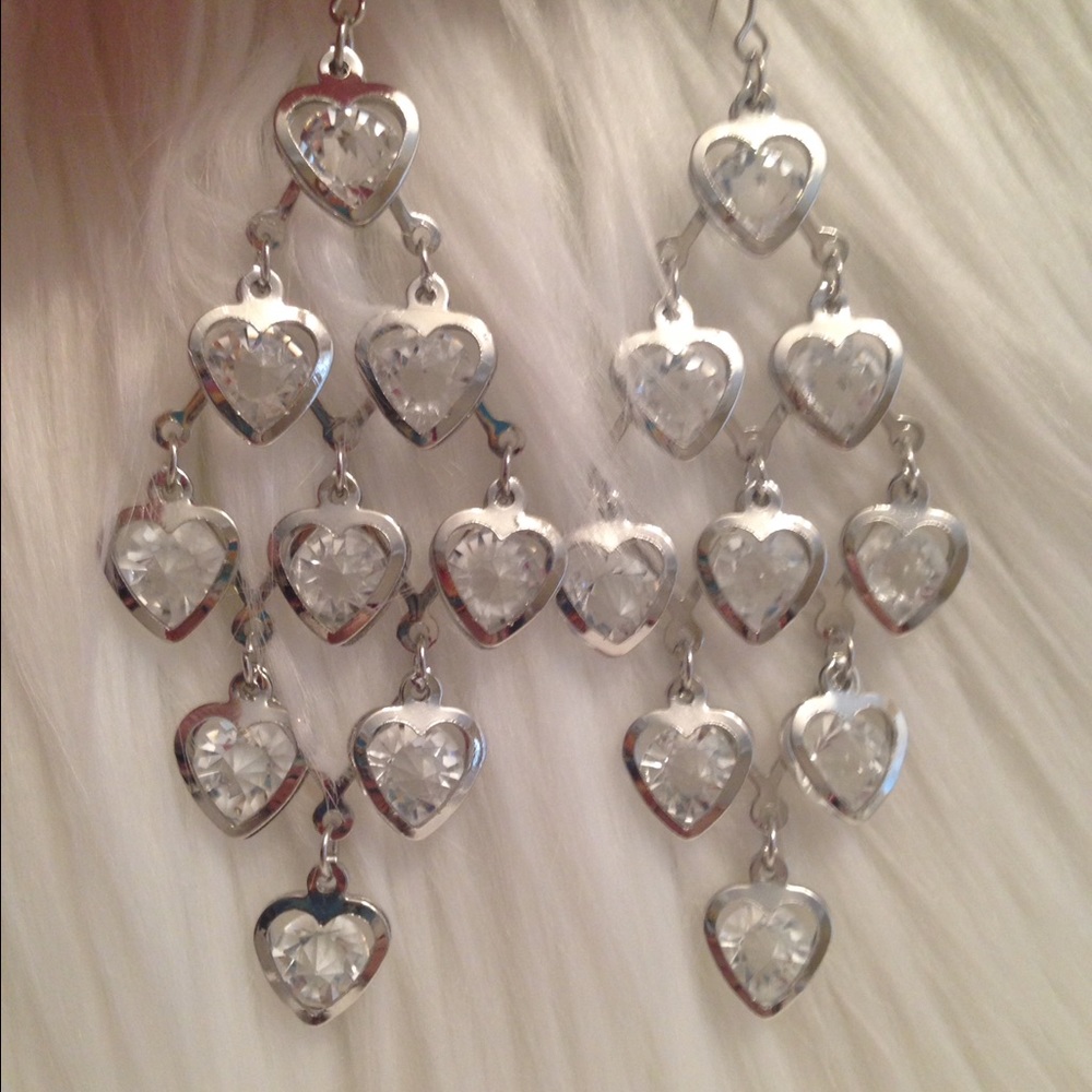 🌹Chandelier Crystal Heart Earrings