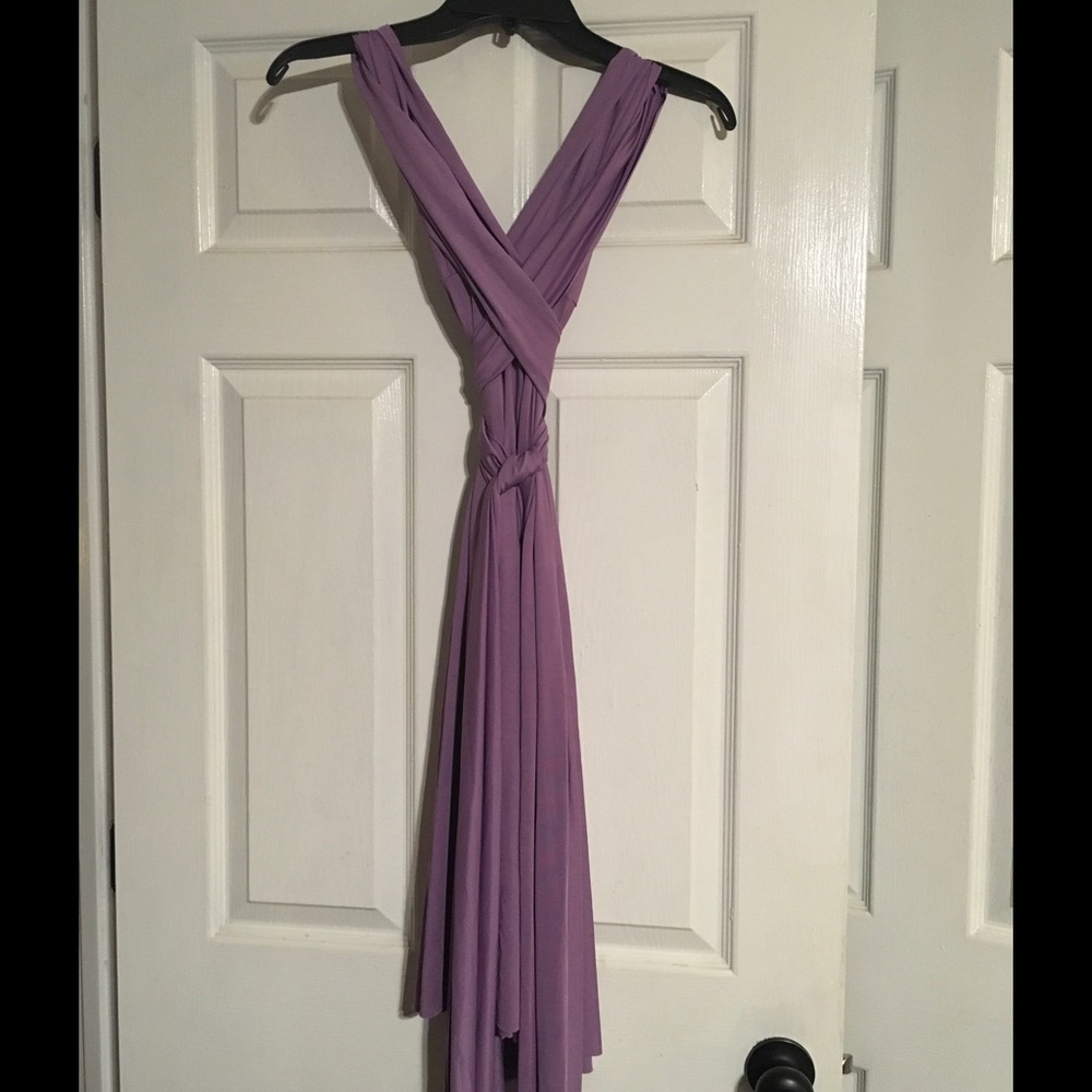 Purple convertible dress