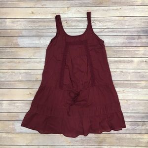 Bohemian style burgundy Abercrombie & Fitch dress