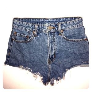 Urban outfitters high waisted denim short shorts