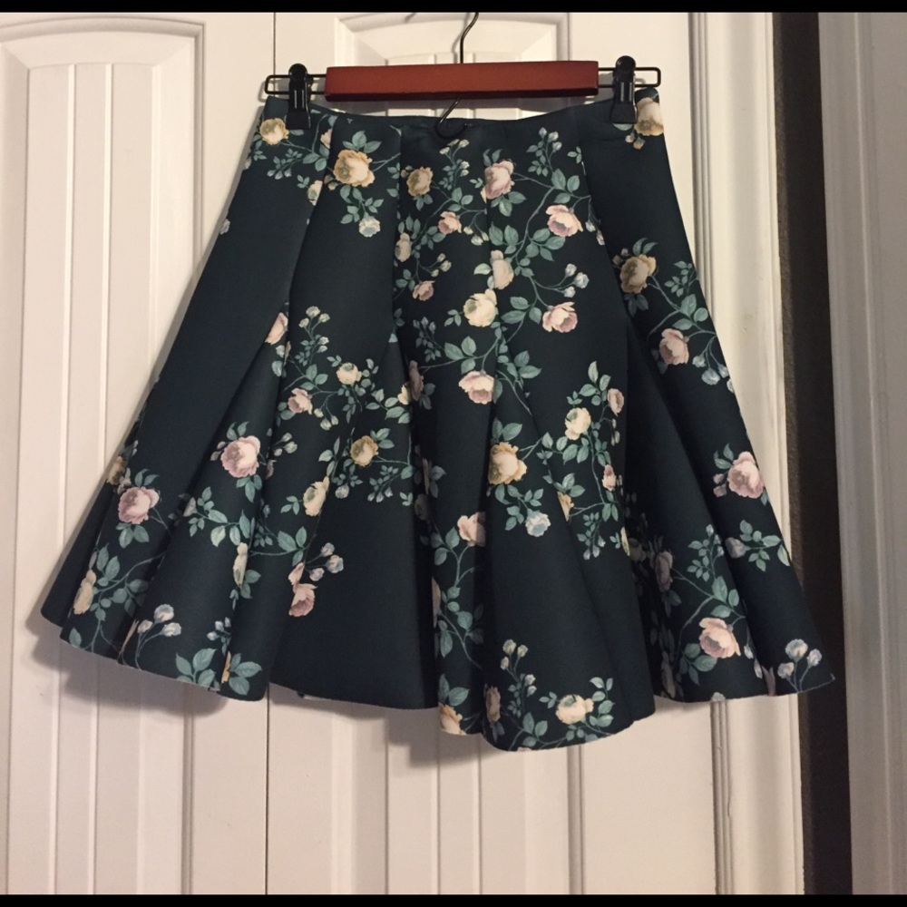LC Lauren Conrad Floral Skirt