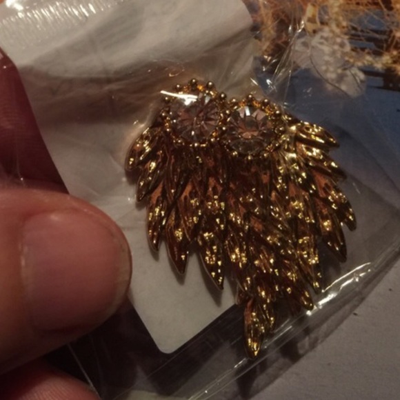 Angel Rhinestone Earrings - Picture 4 of 4