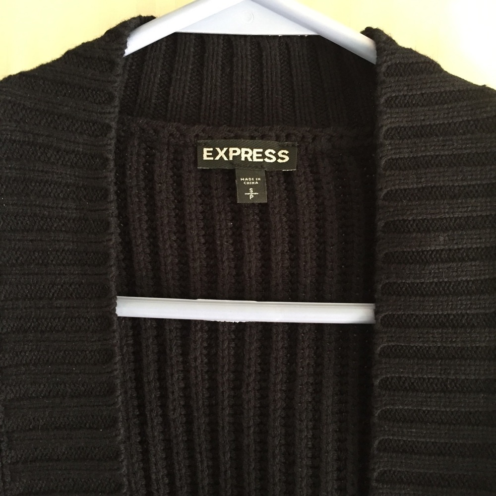 Express black cardigan