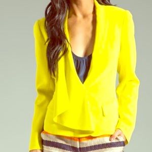 Trina Turk Neon Yellow Blazer