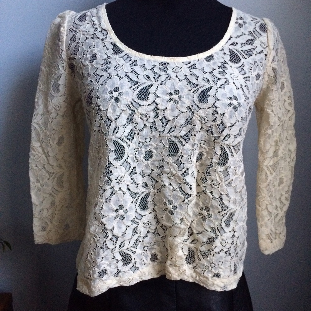 Kimchi Blue Lace Crop Top