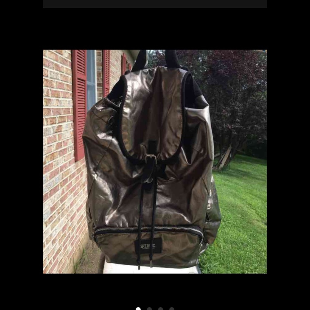 VS Pink Pewter Metallic Backpack