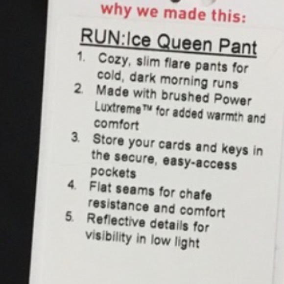 Lululemon Run: Ice Queen Pant - Picture 8 of 8