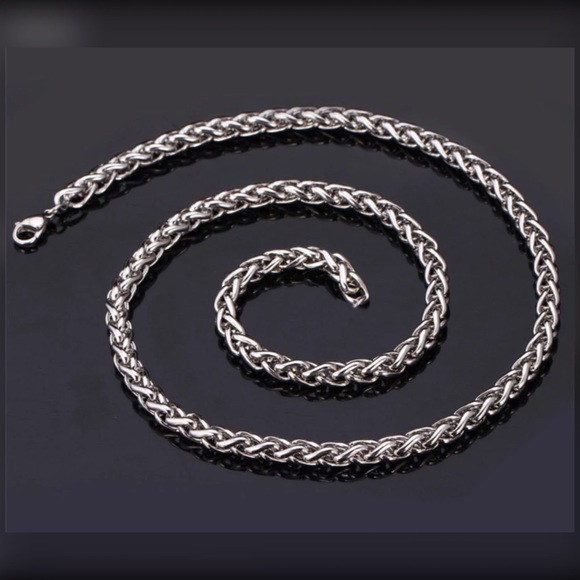 Men's Braided Chain Stainless Steel - Picture 3 of 6