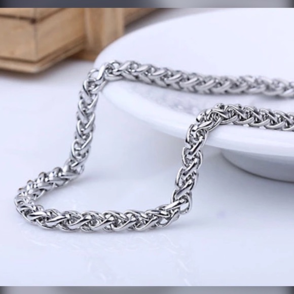 Men's Braided Chain Stainless Steel - Picture 4 of 6