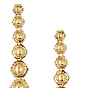 New Rachel Zoe Mia Sphere Drop Earrings gold