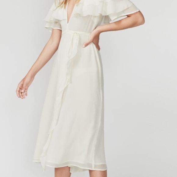 Reformation NWT Garbo Dress in White - Picture 2 of 8