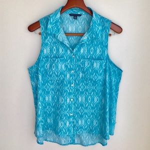 American Eagle - Tribal Sleeveless Tank Top, L