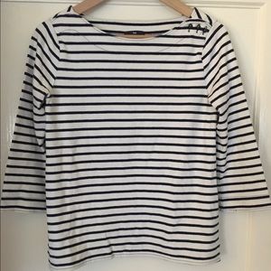 Boatneck, 3/4-sleeve top