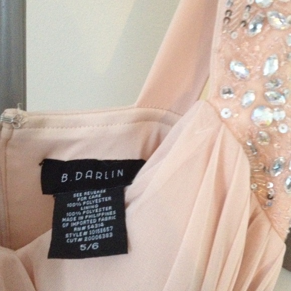 B. Darlin Light Pink Embellished Party Dress - Picture 3 of 4