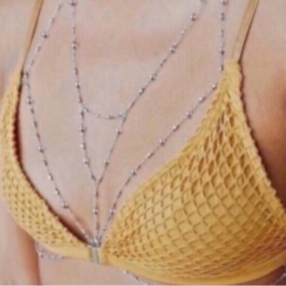 Nasty Gal Jewelry - BRALETTE BODYCHAIN gold bikini necklace JEWELRY