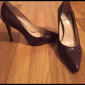 New Burgundy leather heels