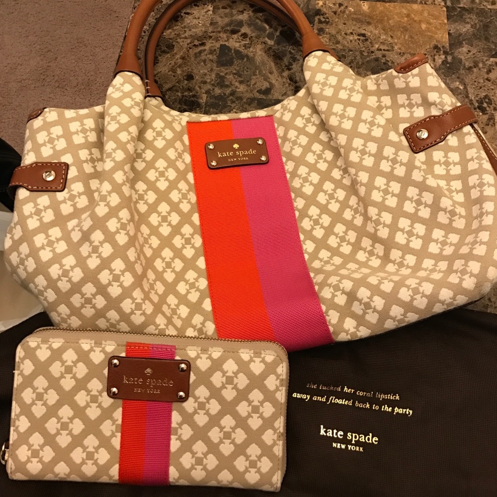EUC kate spade Steve bag and Neda wallet