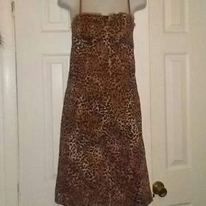 MAX RAVE LEOPARD PENCIL DRESS SZ XS
