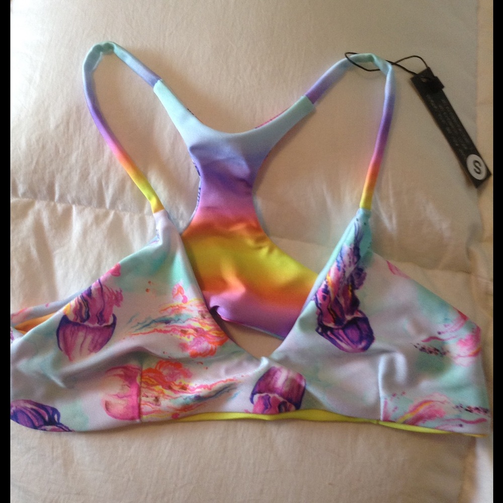 Lali and Layla bikini top You Jelly NWT reversible