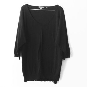 Christopher Fischer Black Tunic Sweater Dress