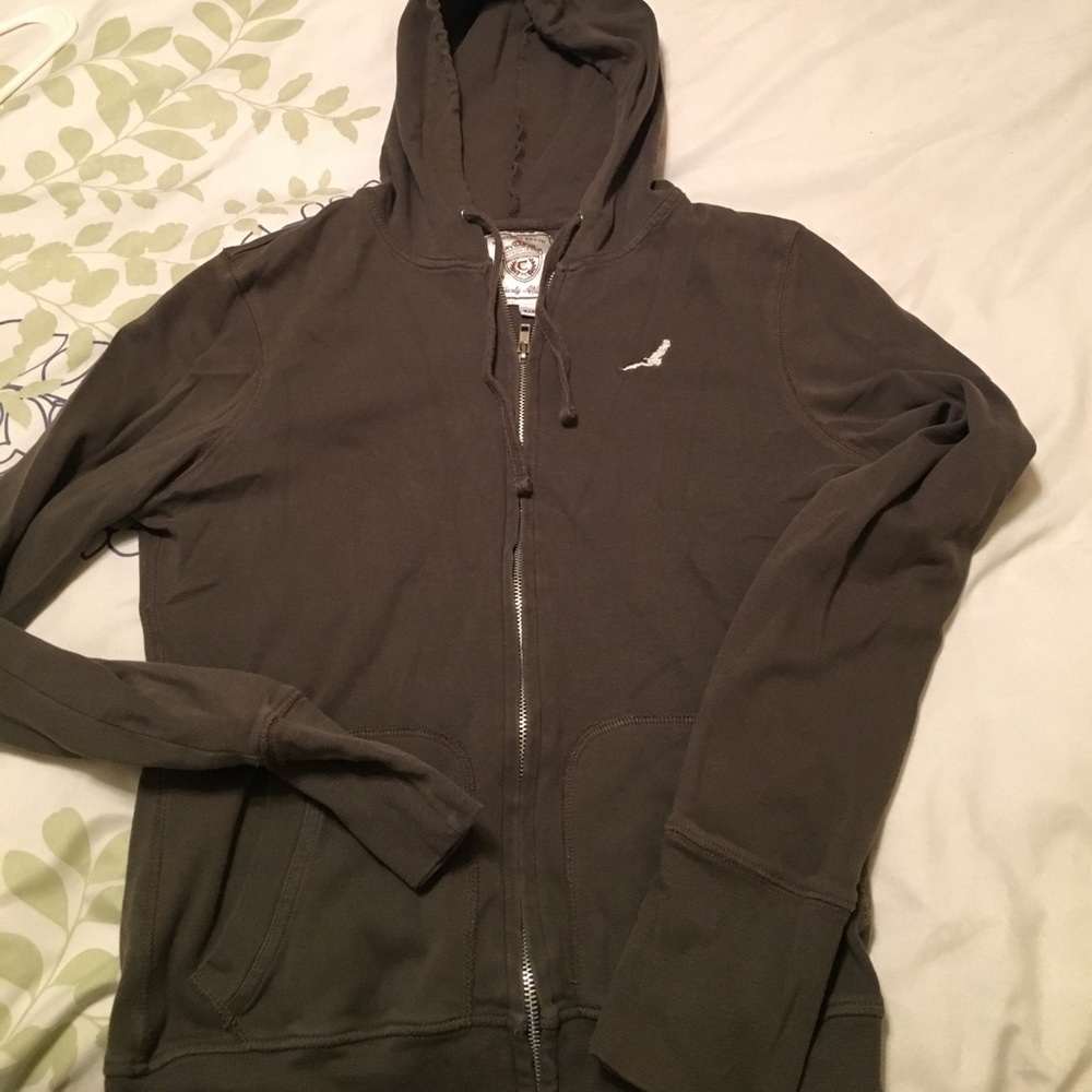 Khaki color like new zip up hoodie