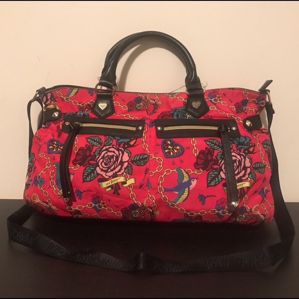 Pink Cross Body Betsey Johnson Bag