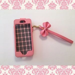 Pink iPhone 5/5S Case with Wristlet