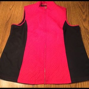 Red and Black Dennis Basso Vest size XL