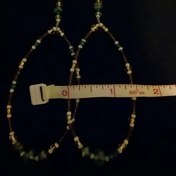 Handcrafted earrings (pair) - Picture 3 of 3